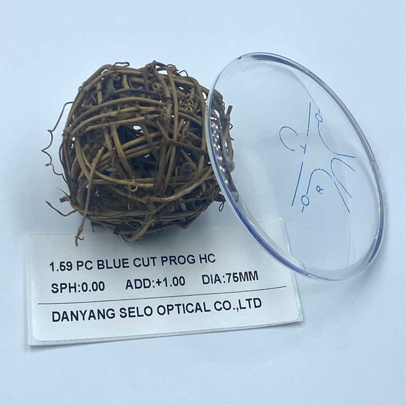 Lentille progressive PC bloc bleu 1,59 HMC/SHMC