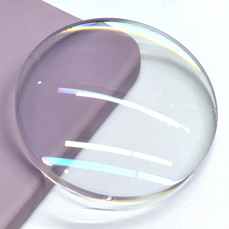 Lentille unifocale semi-finie à bloc bleu 1,56