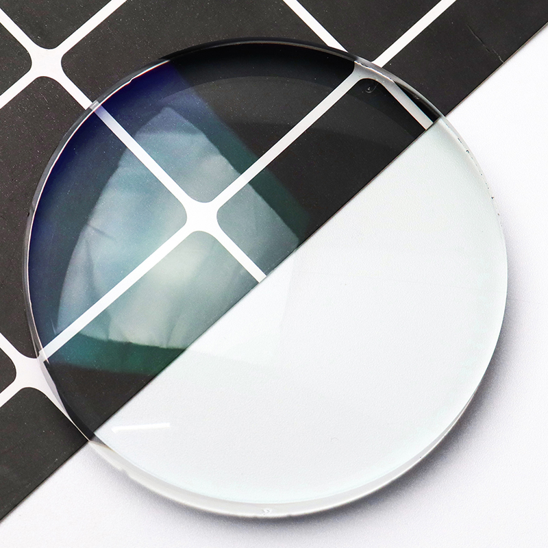 Lentille unifocale semi-finie à bloc bleu 1,56