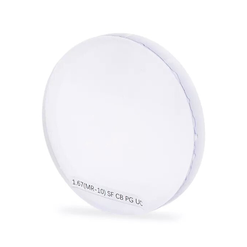 Verres unifocaux photochromiques semi-finis 1.67