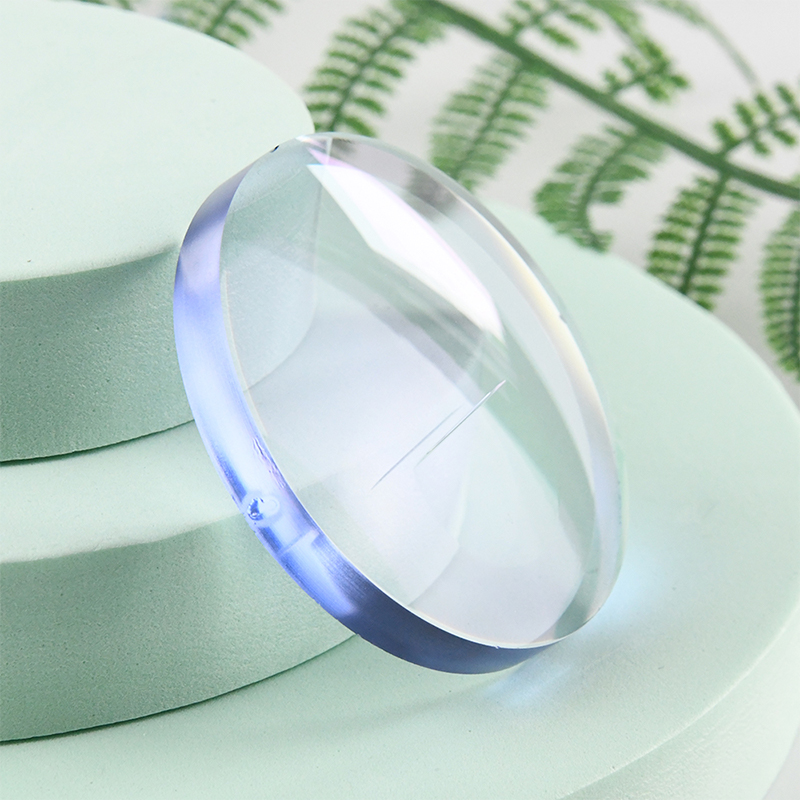 Lentille unifocale semi-finie à bloc bleu 1,60