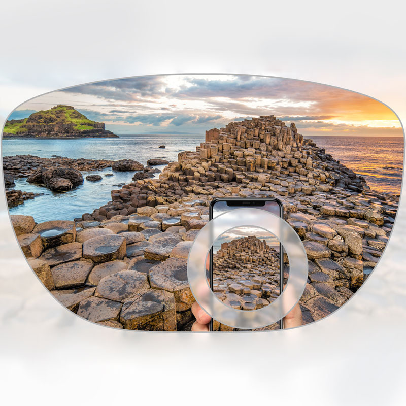 Lentille bifocale mélangée